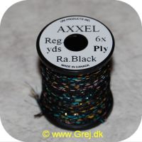 5704041101003 - Axxel tråd - Rainbow - Reg. yards  - 6x Ply - Vævet tinsel