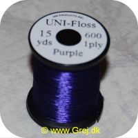 5704041101317 - UNI Floss - Purple - 15 yards - 600 1ply - Stærk og skinnende floss