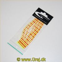 5704041201222 - Red Barred Crazy Legs - Yellow - Silikone ben der giver enormt liv til fluen