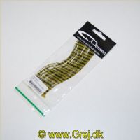 5704041201253 - Black Barred Crazy Legs - Olive - Silikoneben giver enormt liv til fluen