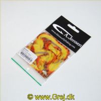 5704041201574 - Tiger Zonker Strips - Orange overYellow with Black grizzly markings