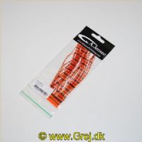 5704041207026 - Black Barred Crazy Legs - Orange - Silikone ben der giver enormt liv til fluen