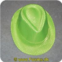 5704777036655 - Neon hatte med pailletter - Assorterede (Neon grøn/pink/orange)