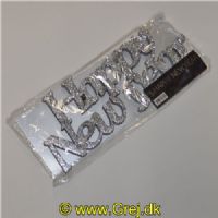 5704777057001 - Happy New Year skilt til at stille på bord - i Sølvglimmer.