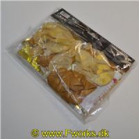 5704777062333 - Ballonvæg Party kit - Folie balonner, Glimmer og Ballonner til at pynte op med. - Farve: Guld/Klar