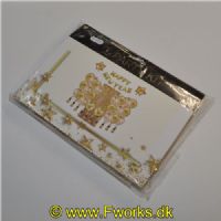 5704777062333 - Ballonvæg Party kit - Folie balonner, Glimmer og Ballonner til at pynte op med. - Farve: Guld/Klar