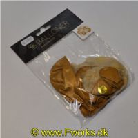 5704777062418 - Ballon pakke - 10 ballonner - 5 Guld uden konfetti og 5 klare med konfetti i.