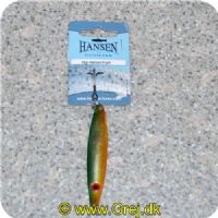 5706301218179X - Hansen Fight 15g - Grøn/kobber blank med rødt øje