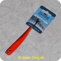 5706301218421 -  Hansen Stripper 17 gram - 8.5 cm - Mørkerød/rød sølvnistret