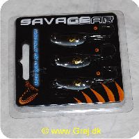 5706301421555 - Savagear Nail No 1 - 2,4cm - a=1,5g,b=2g,c=2,5g - Brun/sort - Små blink,der bruges efter, hvor dybt, man vil fiske - Jo dybere,jo tungere