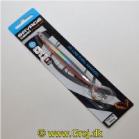 5706301586889 - 3D Line Thru Sandeel 11cm 15g - Sinking - Farve: Black and Red UV