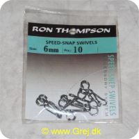 5706301621450 - Ron Thompson Speed Snap Swivel str. 6mm - 10 stk
