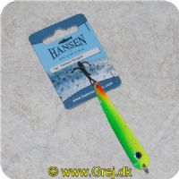 5706301665454 - Hansen Stripper 7 g - grøn/gulgrøn med sølvnister