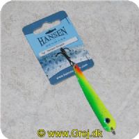 5706301665454 - Hansen Stripper 7 g - grøn/gulgrøn med sølvnister
