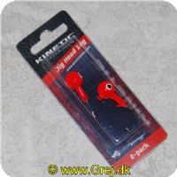 5707461302258 - Kinetic Jig Head 10g - Rød - 2 stk