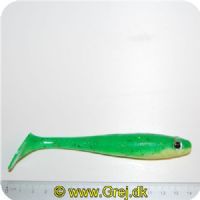 5707461329781 - Jig hale - En livlig Jig Hale. Halerne er 150mm/23g - Farve : Spring Grøn/gul - med multicolor glitter<BR>
Model: Playmate PT