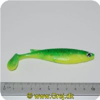 5707461329989 - Jig hale - En livlig Jig Hale. Halerne er 100mm/8g - Farve : Spring Grøn/gul - med multicolor glitter<BR>
Model: Smolty PT