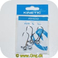 5707461362030 - Kinetic JigHead 5g - 4 stk - Krog str. #2/0