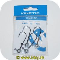 5707461362153 - Kinetic JigHead 5g - 4 stk - Krog str. #4/0