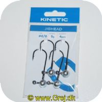 5707461362290 - Kinetic JigHead 5g - 4 stk - Krog str. #6/0