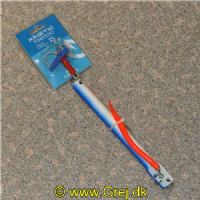 5707461372602 - Kinetic Torpedo 600g. med ophængerkrog med rød gummi - Farve: Blå/Perlemor.