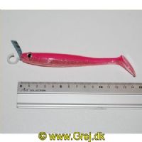 5707461379618 - Jig hale - En livlig Jig Hale. Halerne er 150mm/23g - Farve : Pink/Silver / Pink/Sølv