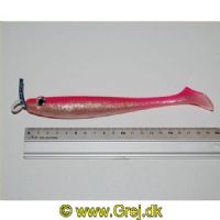 5707461379687 - Jig hale - En livlig Jig Hale. Halerne er 200mm/50g - Farve : Pink/Silver / Pink/Sølv