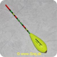 5707549255667 - Kinetic Devil Fish Bombette 25 g - gul m/røde prikker - Stående