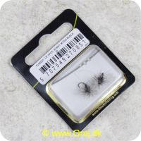 5707549270851 - Unique Flies - 2 stk. pakke - Svart Mygg Black Daiichi 1180 #16