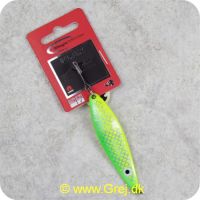 5707549272541 - Magic Minnow Flax blink 20 gram - 75mm - Mee - Grøn/gul