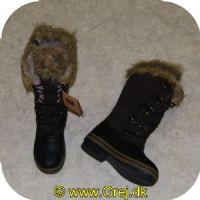 5707549282762 - Arctic grand Womens lange læderstøvler str. 36 - Dark brown