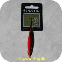 5707549318362 - Westin Maxi Goby 13 gram/6 cm - Synkende - Sunrise - Sort/rød