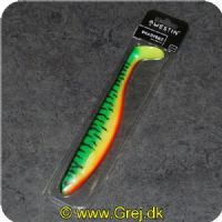 5707549412282 - Westin SHAD TEEZ 220mm Farve: Crazy Firetiger = Grøn. Gul. Rød. med sorte stribe