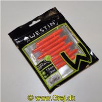 5707549492857 - Westin Nightcrawler - Floating - 8 stk - 7,5cm - Orange - Duft: Banana (Banan)