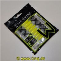 5707549492970 - Westin Ring-Craw - Floating - 8 stk - 6cm - Black/Yellow - Duft: Garlic/Cheese (Hvidløg/Ost)