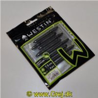 5707549493946 - Westin Nightcrawler - Floating - 8 stk - 7,5cm - Black/Sort - Duft: Garlic/Cheese (Hvidløg/Ost)