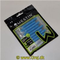 5707549493953 - Westin Nightcrawler - Floating - 8 stk - 7,5cm - White/Hvid - Duft: Garlic/Cheese (Hvidløg/Ost)