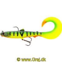 5707549503263 - Westin Bullteez Curl Tail R2F - 21 cm - 73g - Sinking - Farve: Tiger Perch
