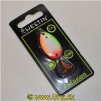 5707549518441 - Fidusen - 2,8 gram - Forside: Hvid/Grøn/Rød/Orange- Bagside: Sort/Orange- Farvenavn: Chartreuse Glow