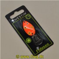 5707549534618 - Fidusen - 2,8 gram - Forside: Orange med pletter - Bagside: Grøn med pletter - Farvenavn: Green/Or..