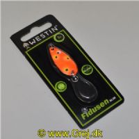 5707549534687 - Fidusen Slim - 3 gram - Forside: Orange m/pletter - Bagside: Hvid m/pletter (Orange/White Clown)