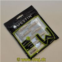 5707549552094 - Westin Maggot - Floating - 8 stk - 4,8cm - Hvid - Duft: Banana (Banan)