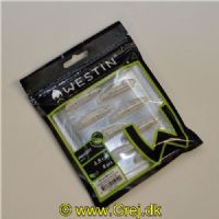 5707549552100 - Westin Maggot - Floating - 8 stk - 4,8cm - Hvid - Duft: Garlic/Cheese (Hvidløg/Ost)