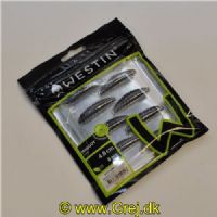 5707549552117 - Westin Maggot - Floating - 8 stk - 4,8cm - Sort - Duft: Banana (Banan)