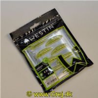 5707549552131 - Westin Maggot - Floating - 8 stk - 4,8cm - Chartreuse - Duft: Banana (Banan)