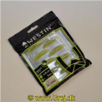 5707549552148 - Westin Maggot - Floating - 8 stk - 4,8cm - Chartreuse - Duft: Garlic/Cheese (Hvidløg/Ost)