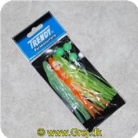 5707614565073 - Trendy torskeforfang - 3 sprutter - gul/grøn/orange med perler