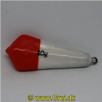 5707614663748 - Sildesynk 40 gram - Blyfri - m/Rød/Hvid gummicoating