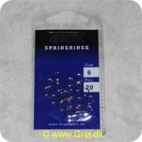 5707614800068 - Trendy Springringe str. 6 i udvendig diameter - 4mm indvendig diameter - 20 stk