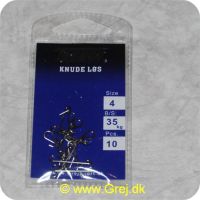 5707614820042 - Trendy Knude løs lås - Str. 4 - B/S 35 kg - 10 stk - Blanke